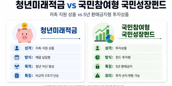 청년미래적금 vs 국민성장펀드, 둘 다 가입해도 될까? 차이와 주의점 정리